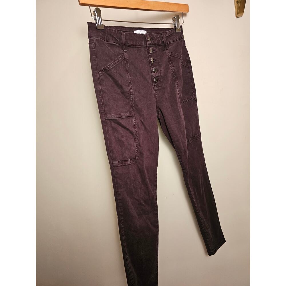 Pistola High-Rise Skinny Cargo Jeans in Brown